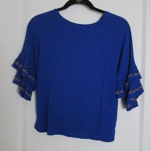 soft drapey layered sleeve t-shirt